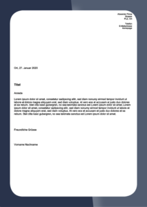 Standard Briefvorlage A4, linksbündig - KMU_today - News und Infos zu