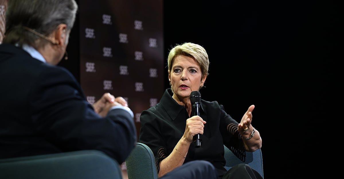 SEF 2025: Keller-Sutter betont Wichtigkeit einer liberalen Welthandelsordnung